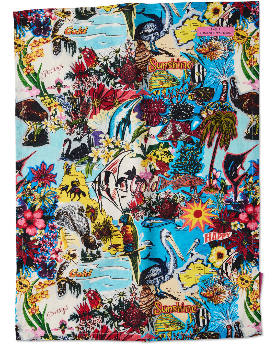 Kip & Co x Romance Was Born Ozzie Tea Towel