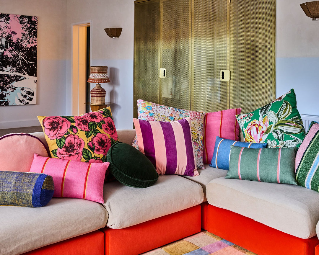 Kip & Co Forever Floral Butter Upholstery Cushion
