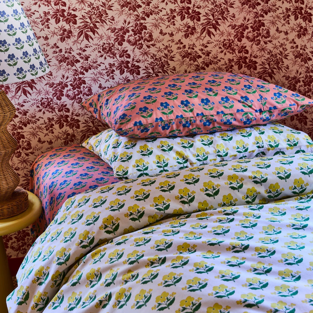 Kip & Co x Anna Spiro Indian Summer Rose Organic Cotton Pillowcases
