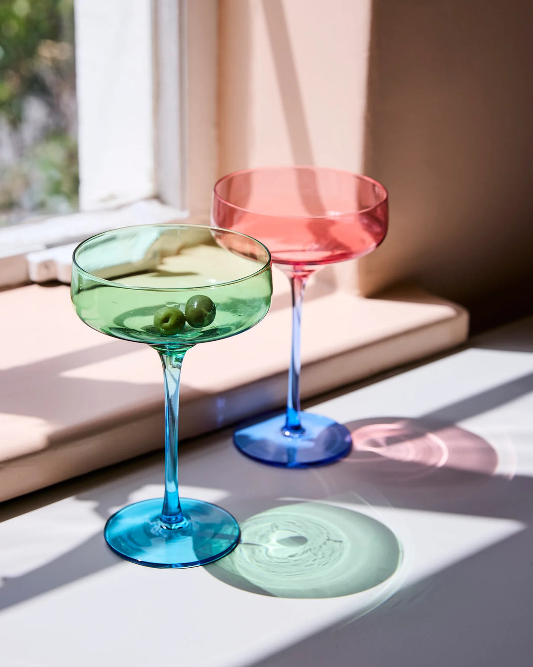 Kip & Co Pistachio Crush Margarita Glass 2P Set