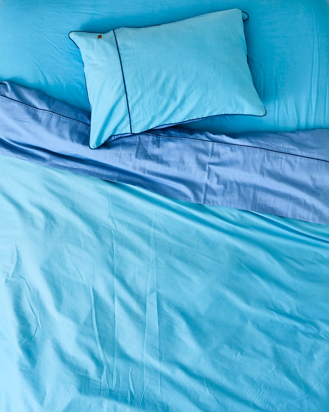 Kip & Co Glow In Blue Bamboo Cotton Quilt Cover
