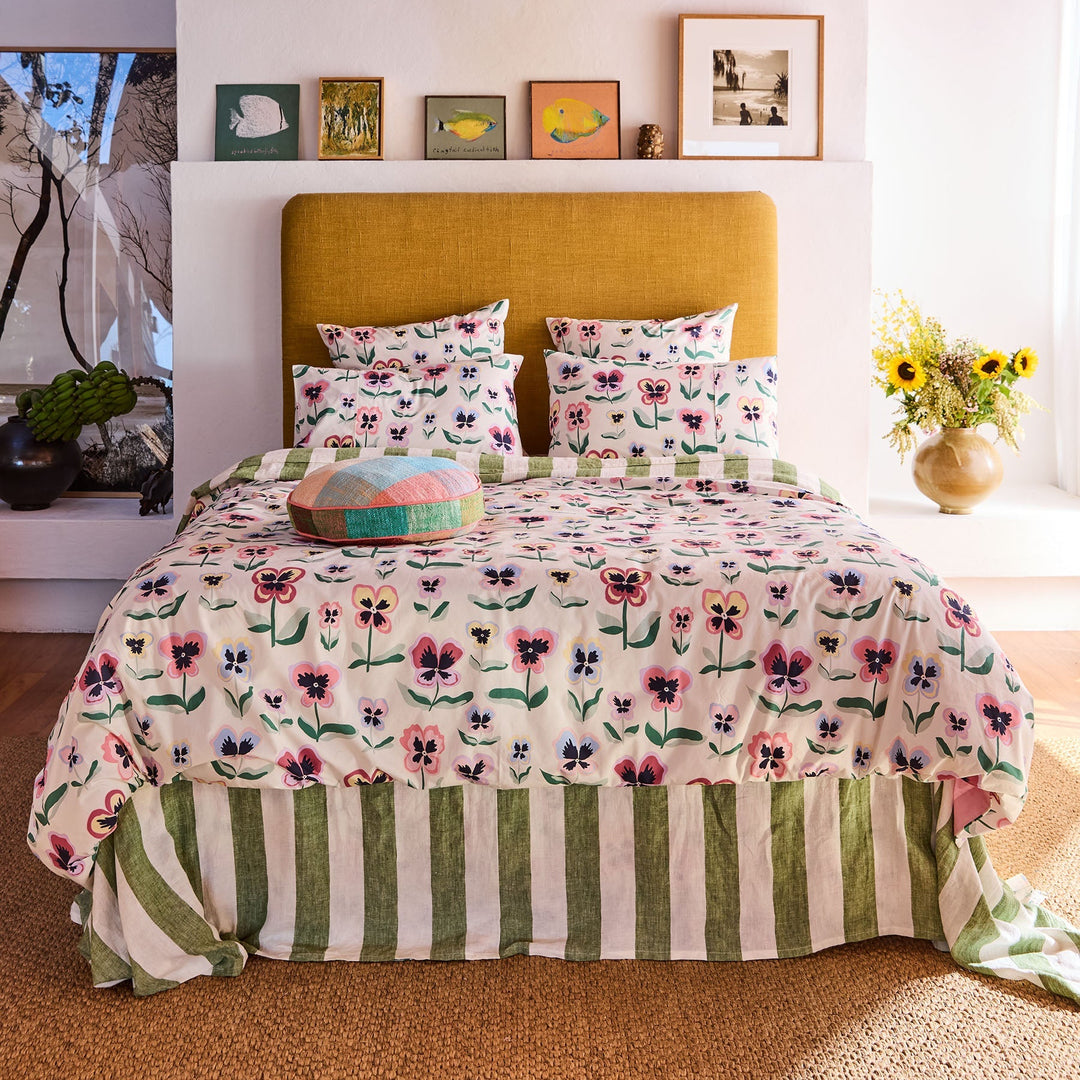 Kip & Co Pretty Pansy Organic Cotton Pillowcases