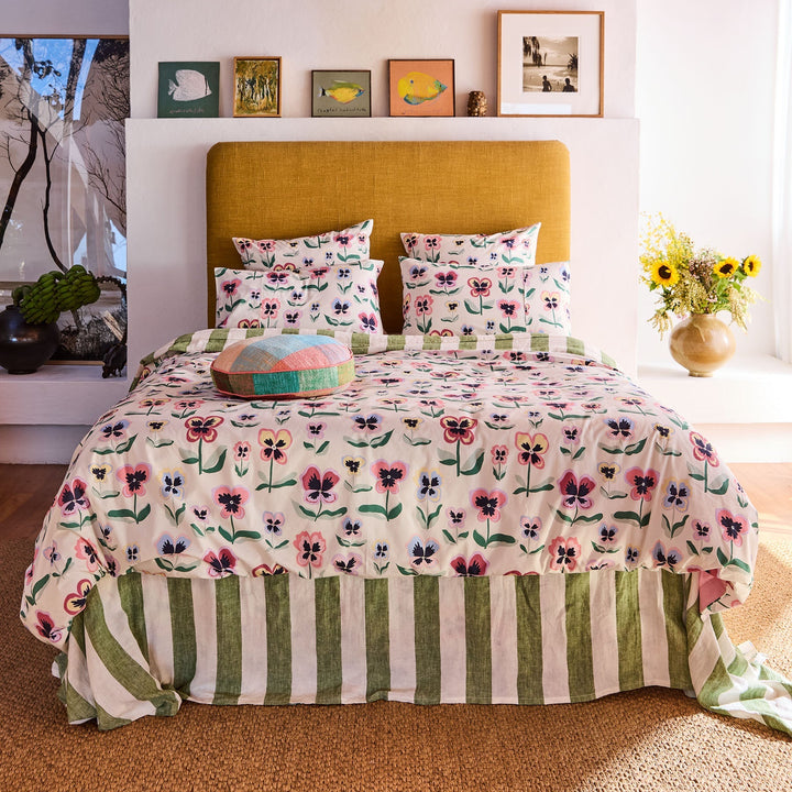 Kip & Co Pretty Pansy Organic Cotton Pillowcases