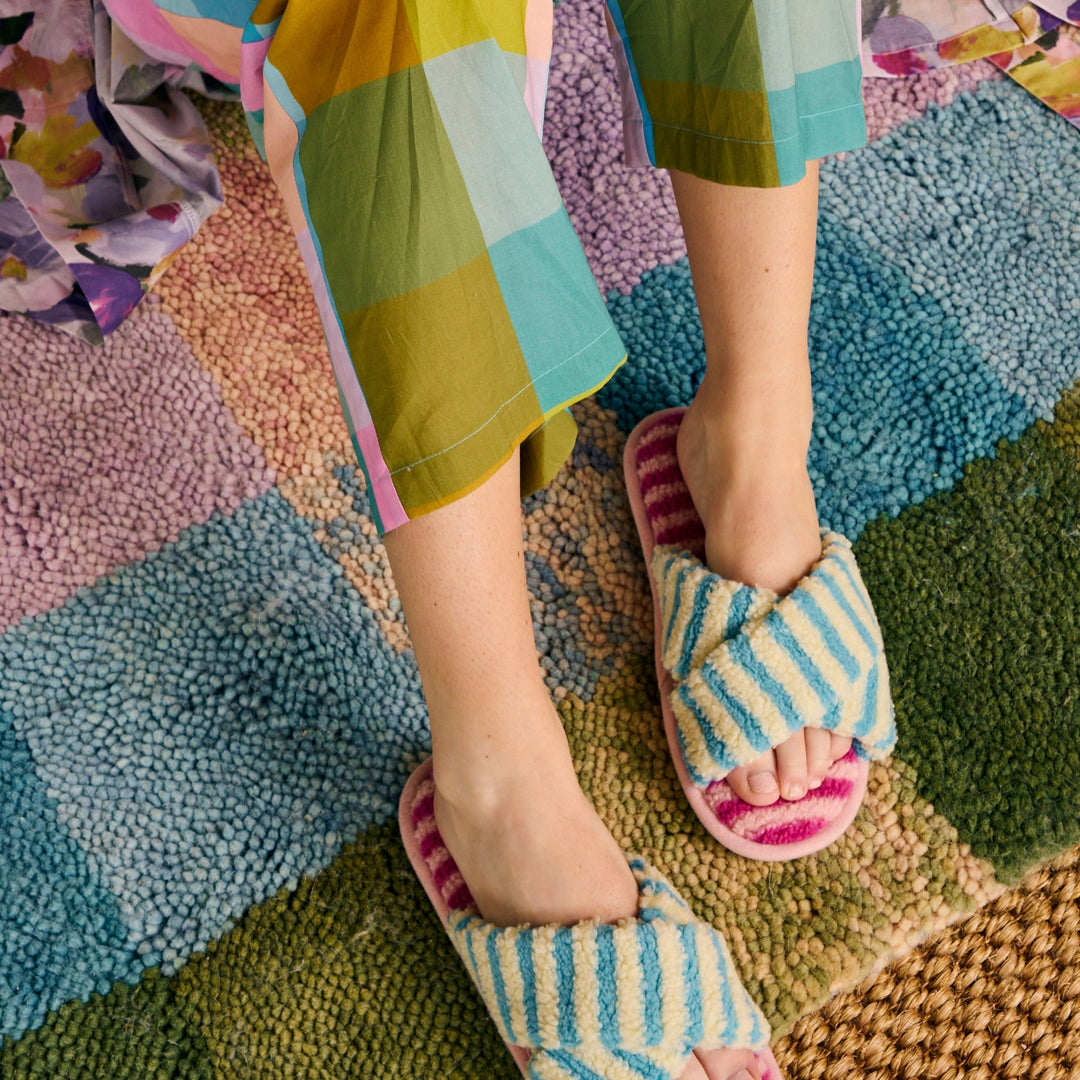 Kip & Co Sunny Granita Sherpa Adult Slippers