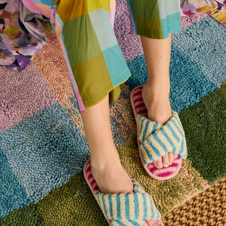 Kip & Co Sunny Granita Sherpa Adult Slippers