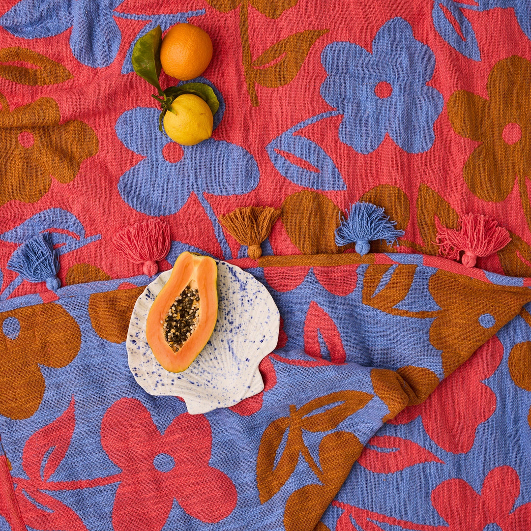 Kip & Co Flora Woven Throw