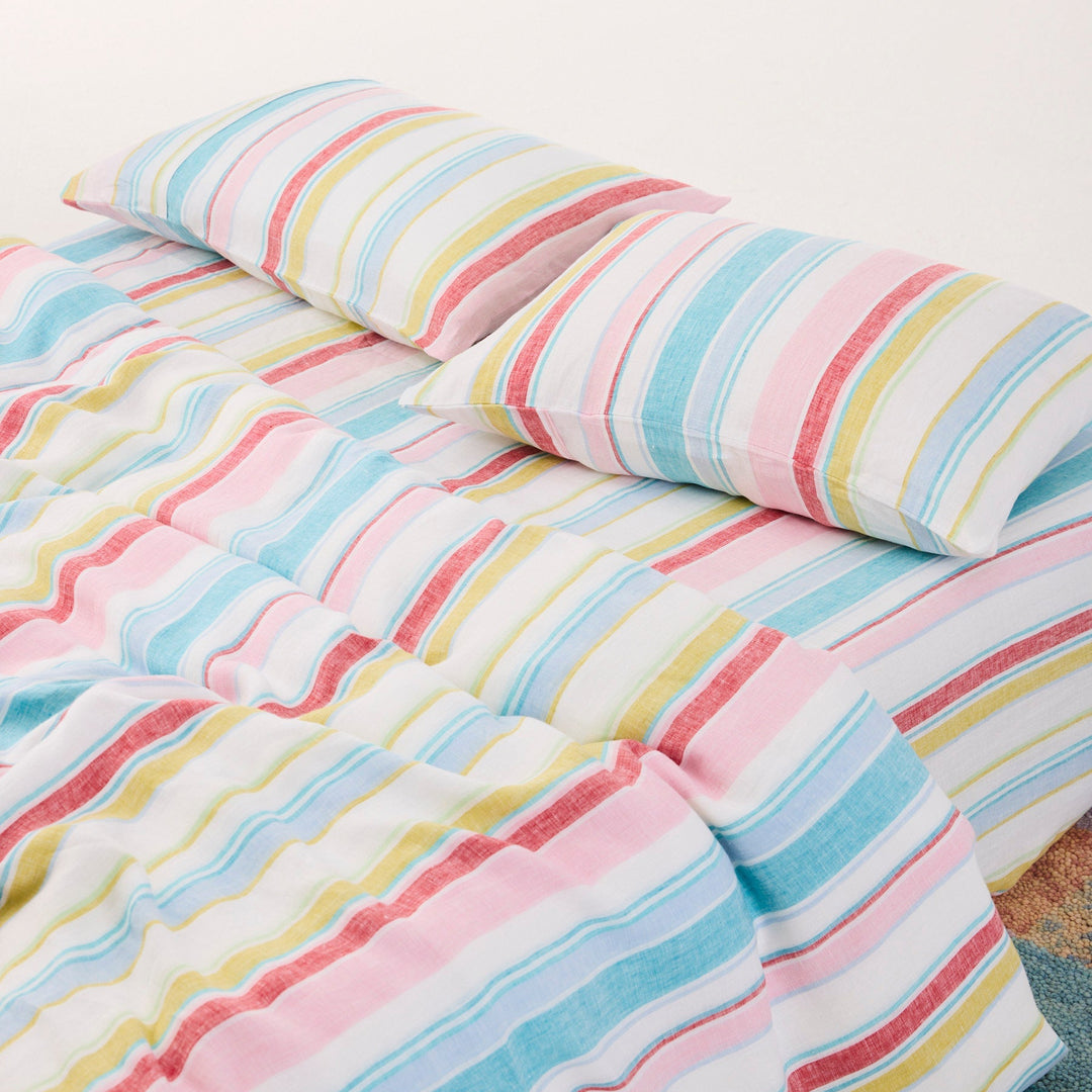 Kip & Co Bellissimo Stripe Linen Pillowcases