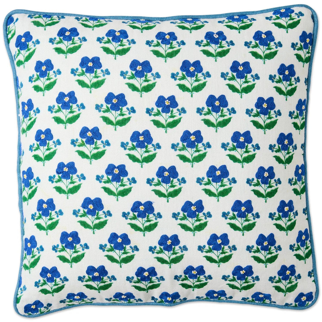 Kip & Co x Anna Spiro Indian Summer White Embroidered Cushion