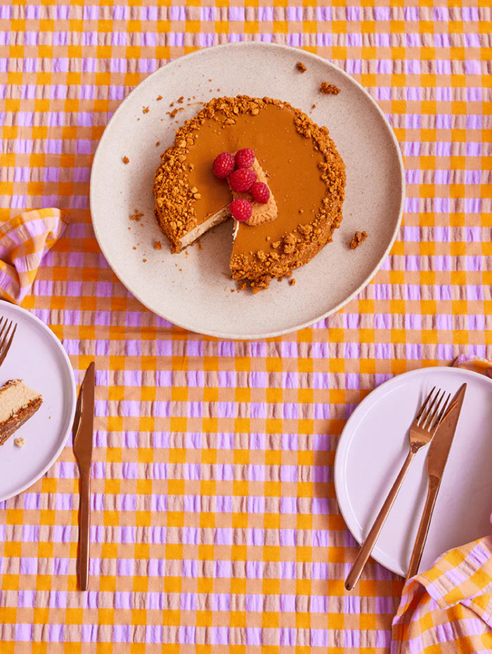 Mosey Me Kumquat Bloom Seersucker Napkin Set