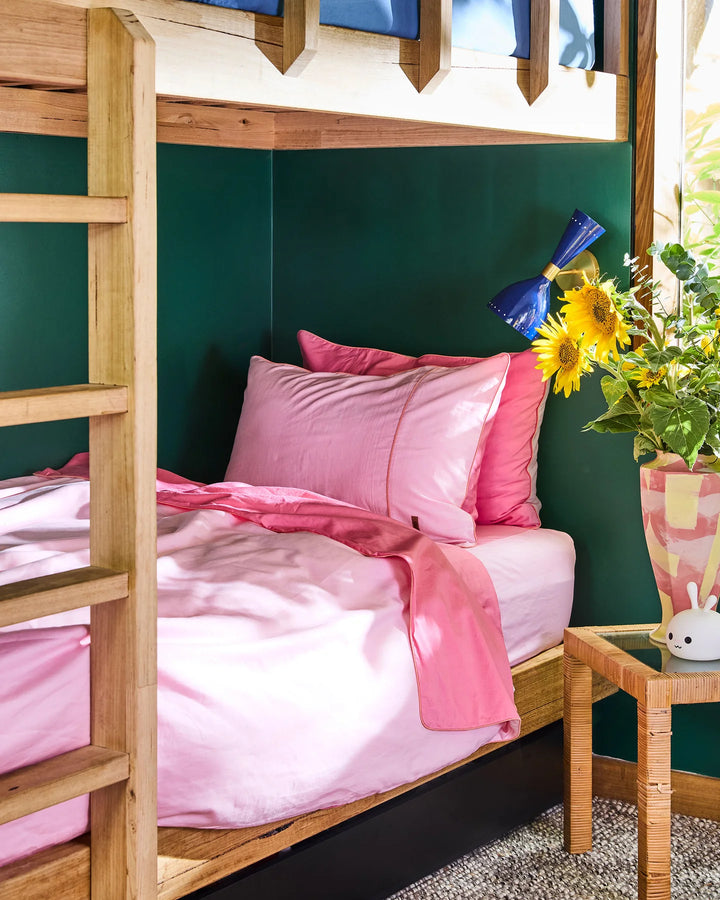 Kip & Co Glow In Pink Bamboo Cotton Pillowcases