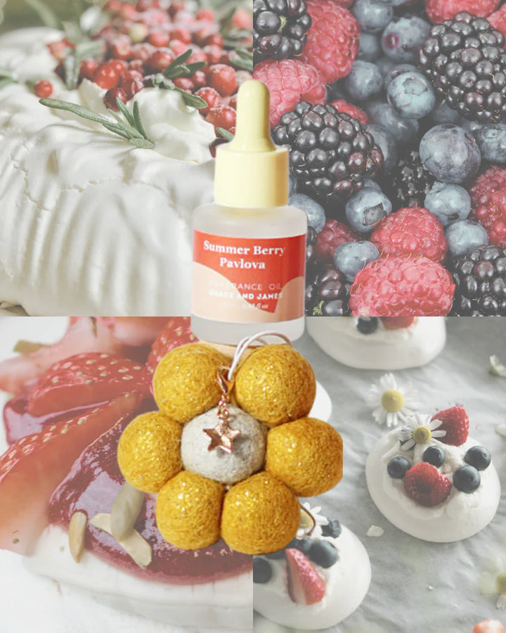 Grace and James Bloom Christmas Collection - Summerberry Pavlova Air Freshener