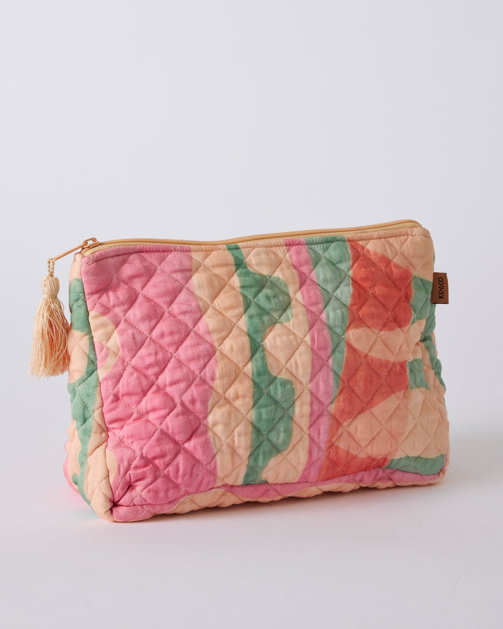 Kip & Co Sun Soaked Quilted Cotton Toiletry Purse