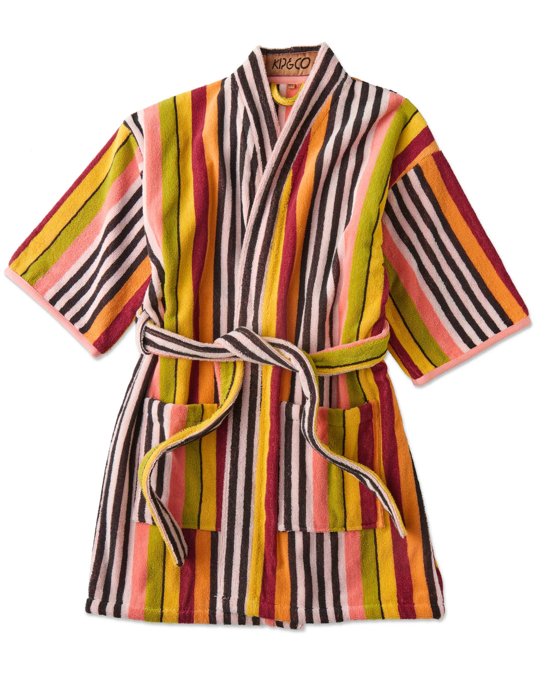 Kip & Co Casablanca Stripe Terry Mini Robe