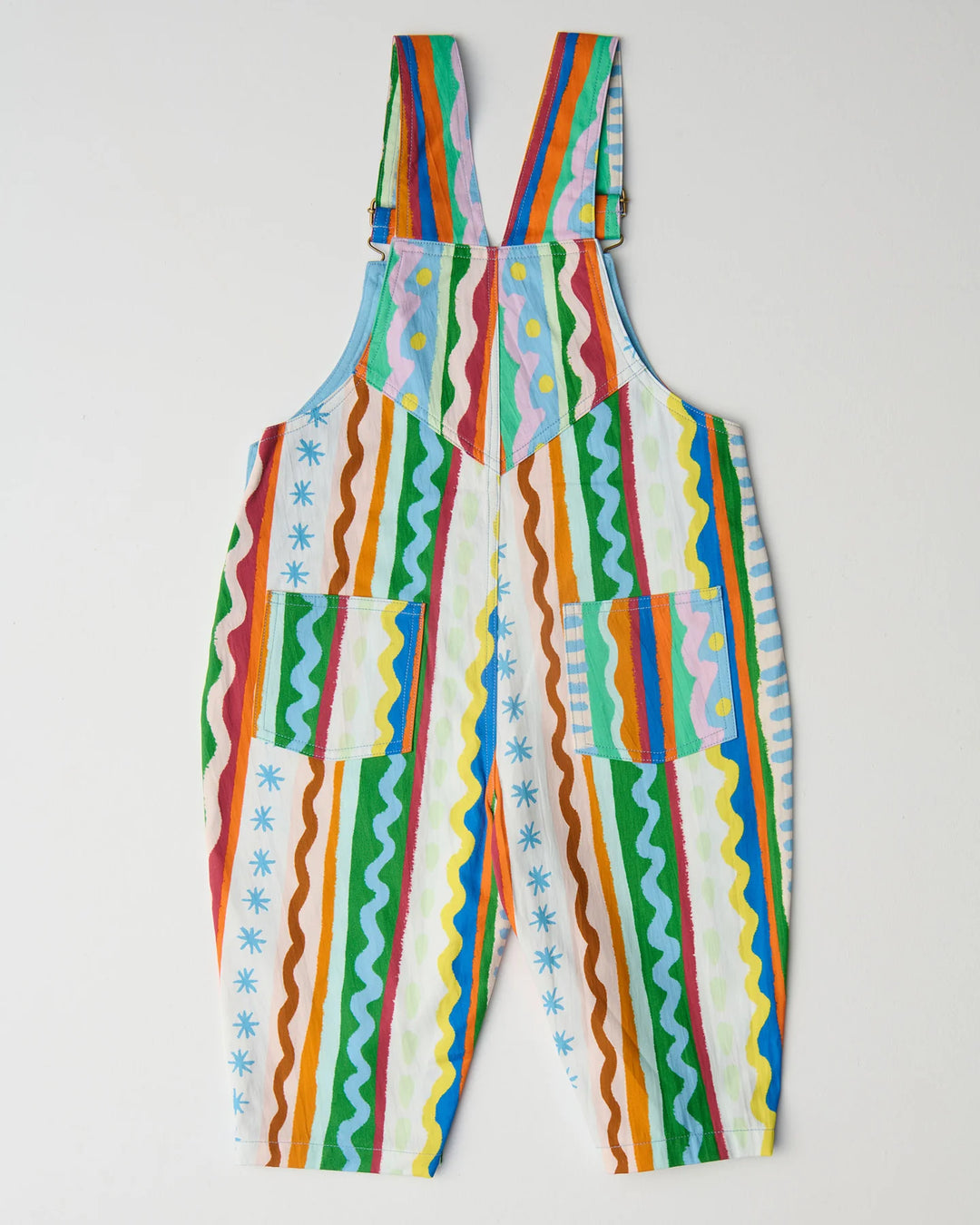 Kip & Co Beach Patterns Baby Cotton Drill Overalls