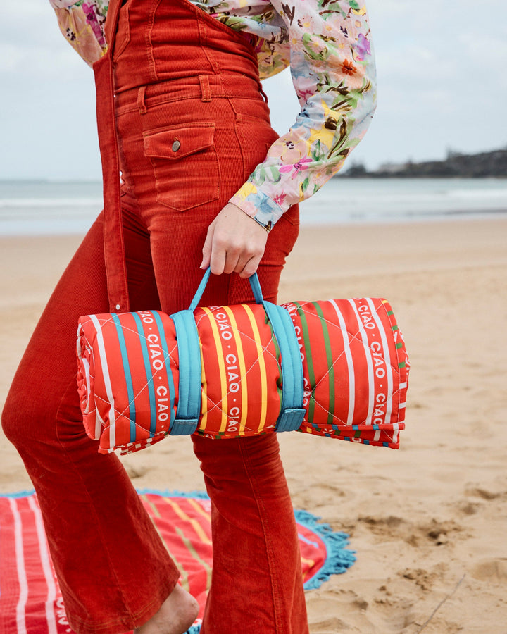 Kip & Co Ciao Stripe Picnic Mat
