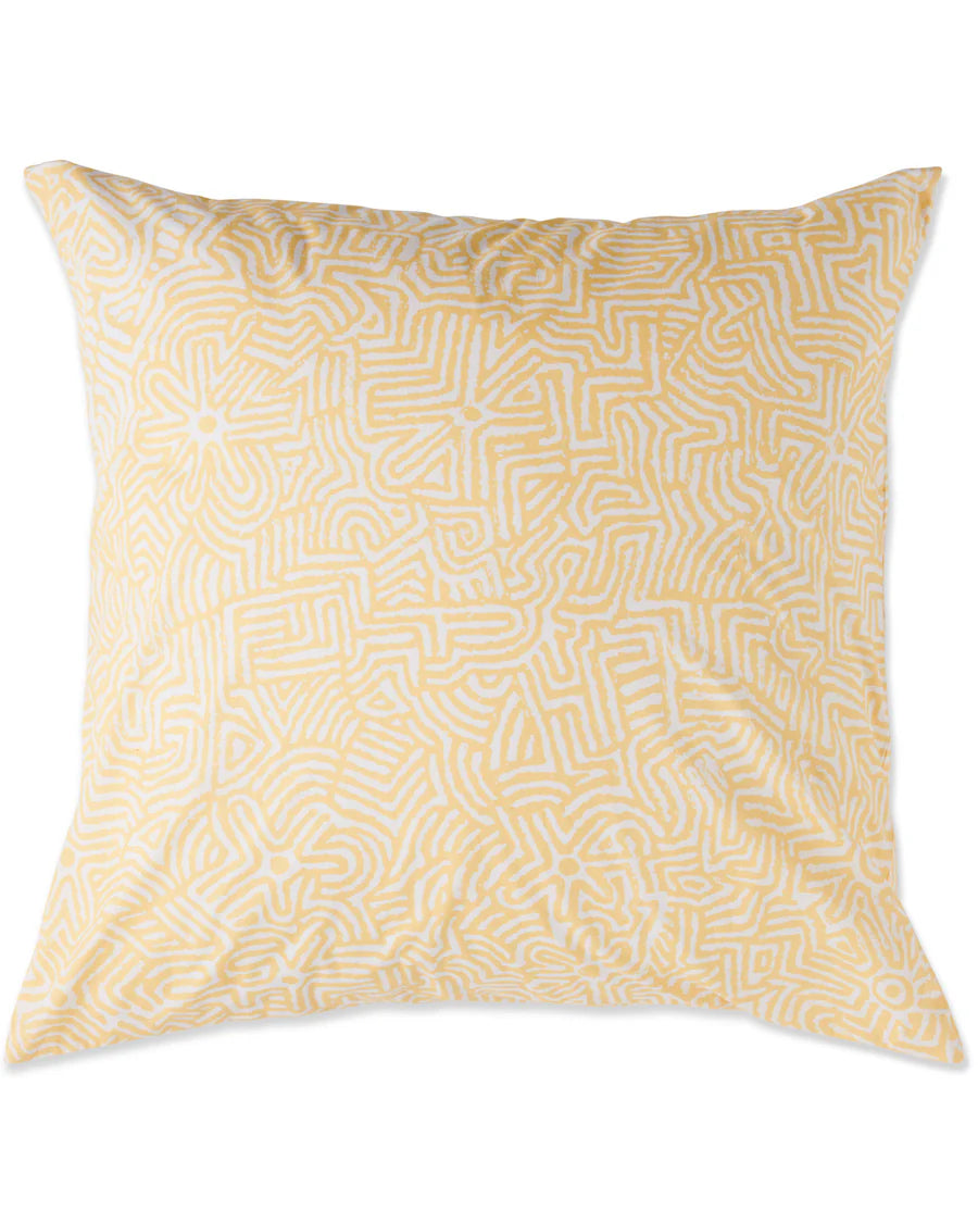 Kip & Co Kalaya Tjukurpa Straw Organic Cotton European Pillowcases