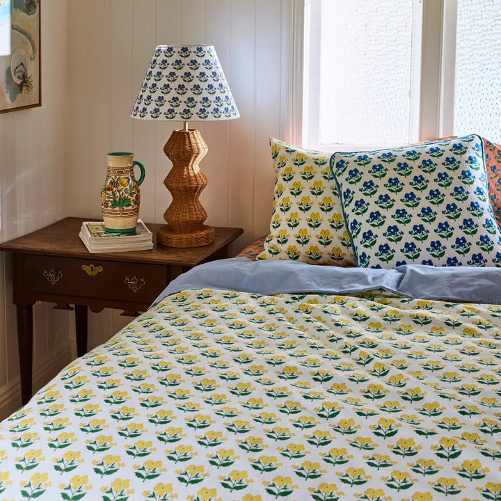 Kip & Co x Anna Spiro Indian Summer Yellow Organic Cotton Pillowcases