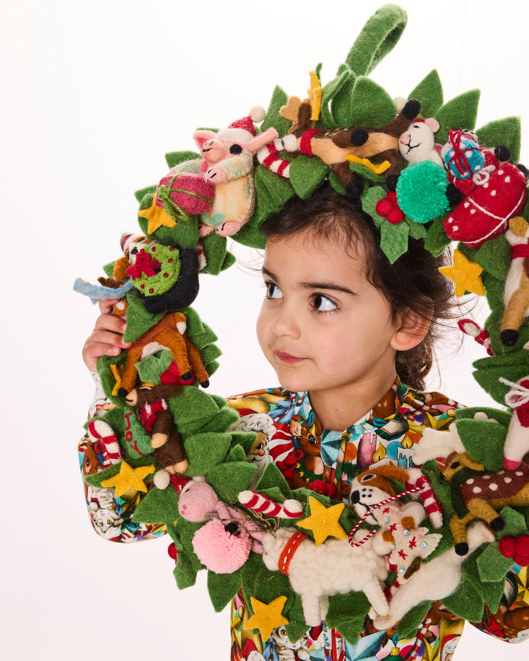 Kip & Co Felted Wool Christmas Wreath