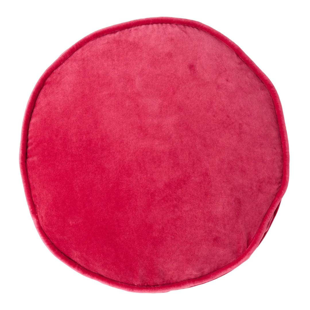 Kip & Co Rhubarb Velvet Pea Cushion