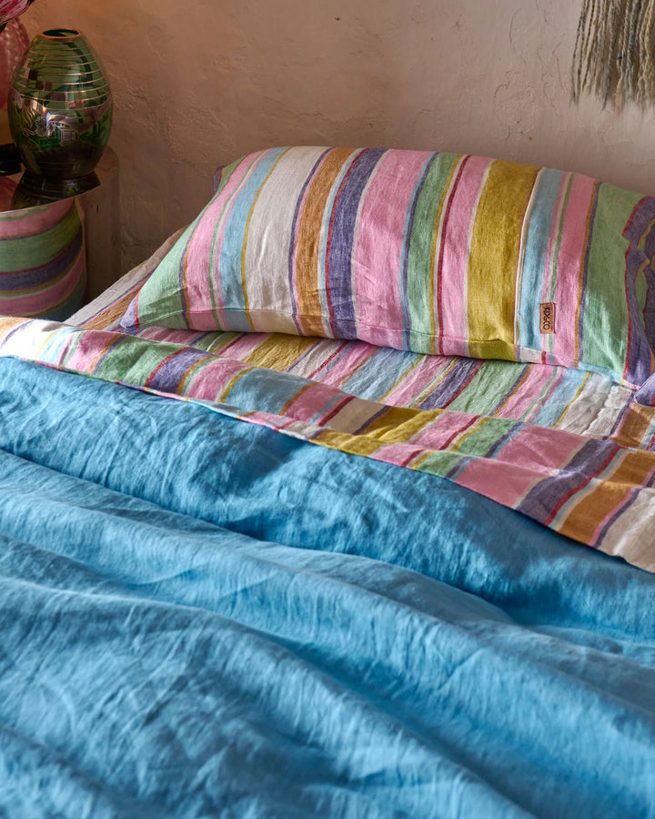 Kip & Co Tangier Days Linen Fitted Sheet