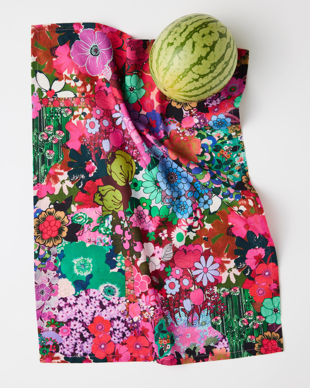 Kip & Co x Romance Was Born Flower Power Pink Tea Towel