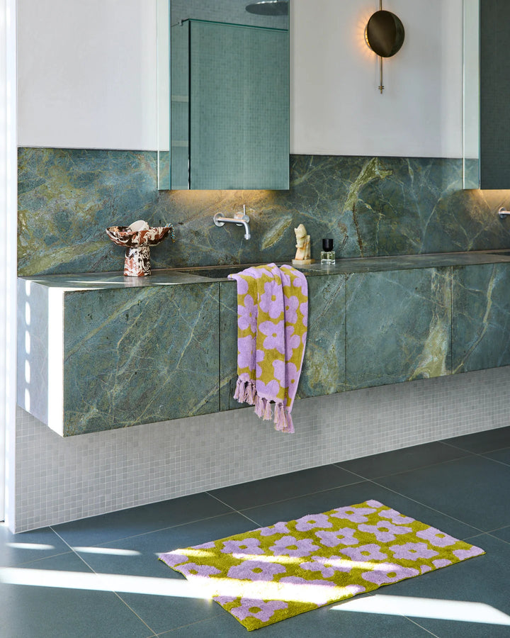 Kip & Co Big Flower Terry Hand Towel