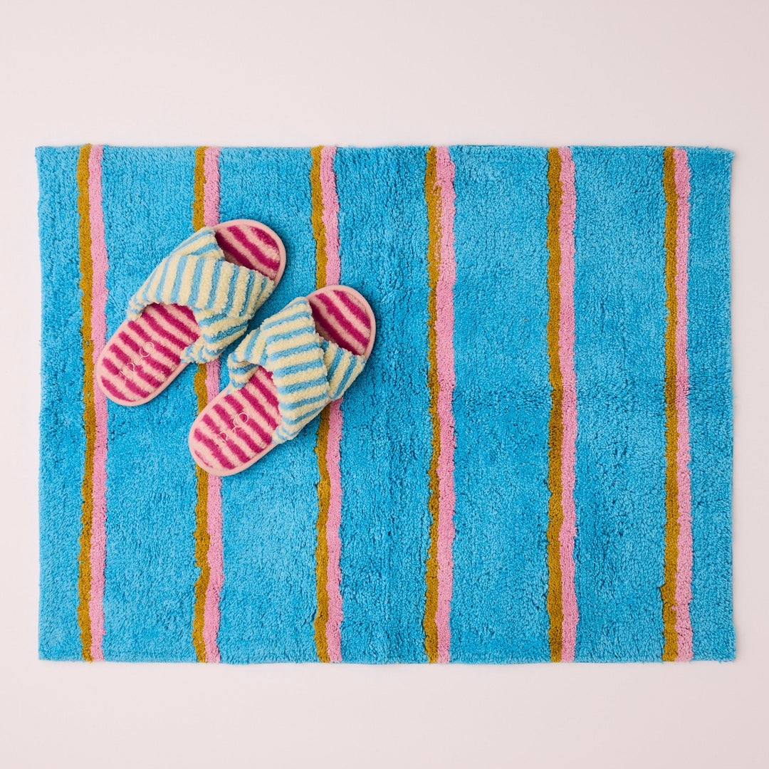 Kip & Co Aegean Stripe Bath Mat