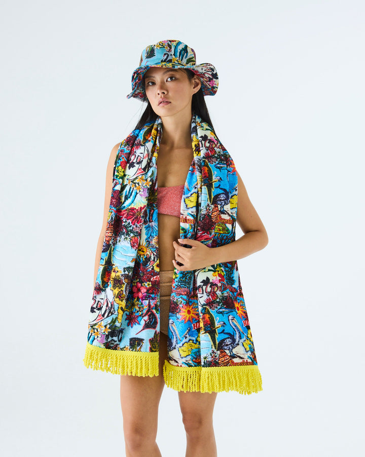 Kip & Co x Romance Was Born Ozzie Printed Terry Beach Towel