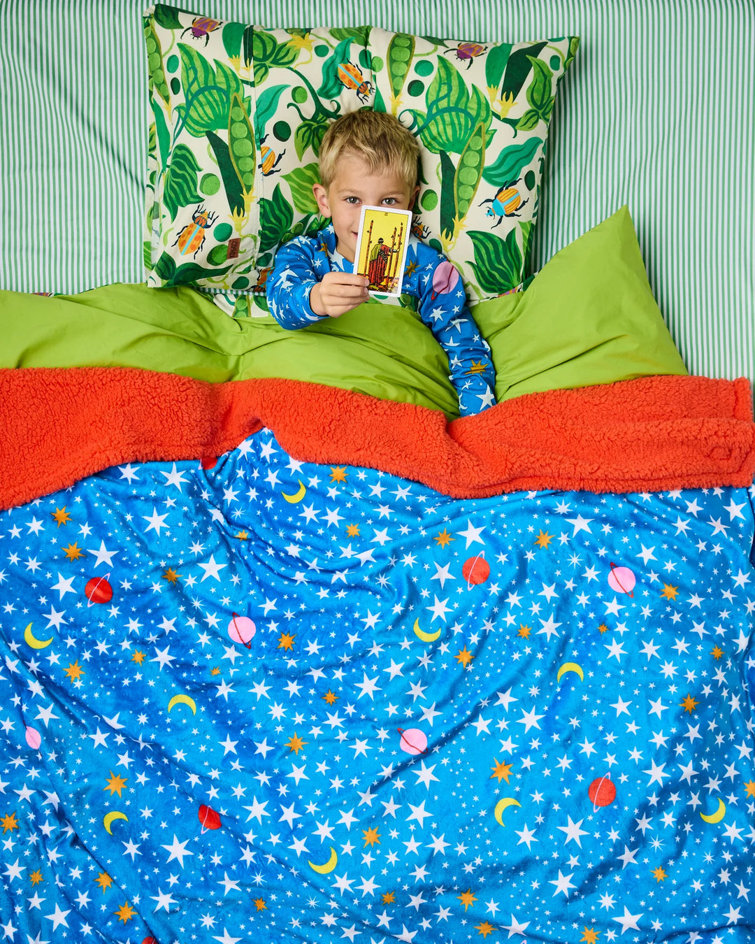 Kip & Co Stars And Moon Kids Kuddle Blanket