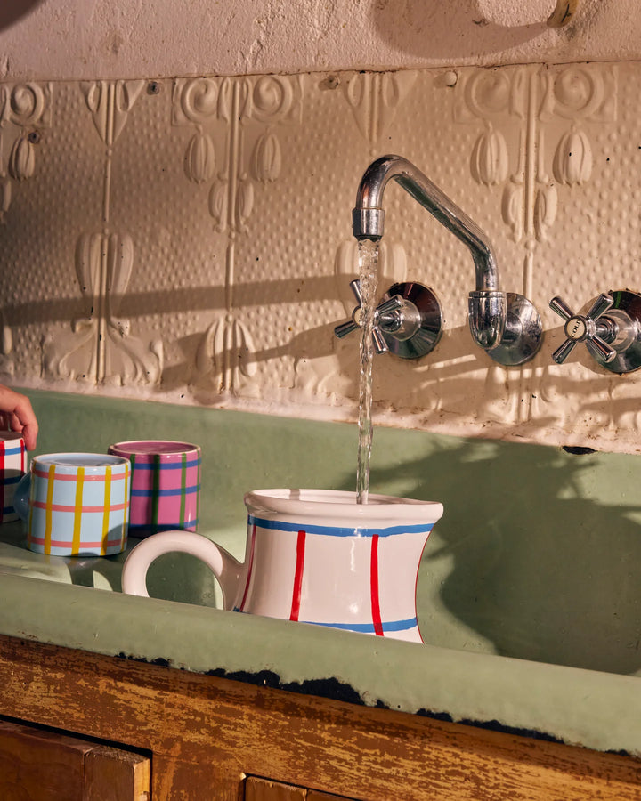 Kip & Co Bon Appetit Tartan Water Jug