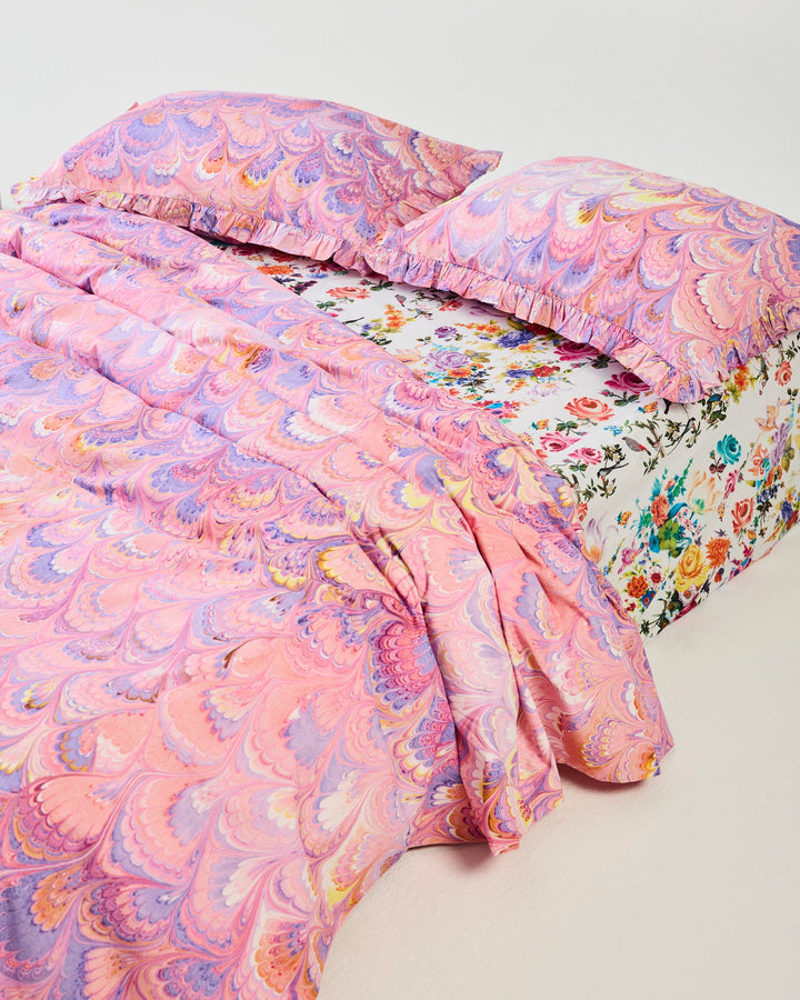 Kip & Co x Romance Was Born Cosmic Marble Organic Cotton Quilt Cover