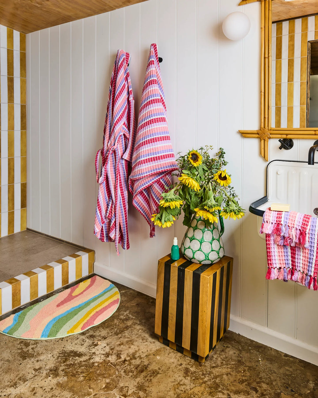 Kip & Co Sorbet Soiree Waffle Bath Robe