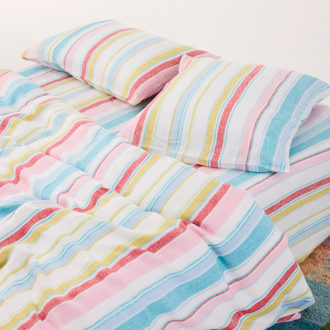 Kip & Co Bellissimo Stripe Linen European Pillowcases