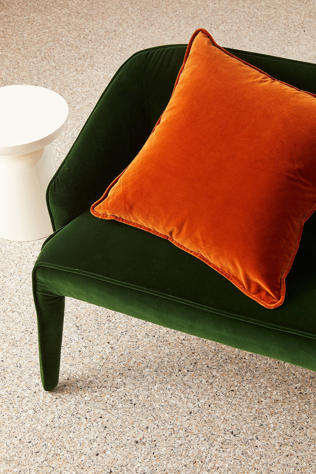 Hommey Velvet Cushion - Toffee