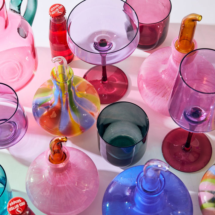 Kip & Co Lilac Fiesta Vino Glass 2P Set