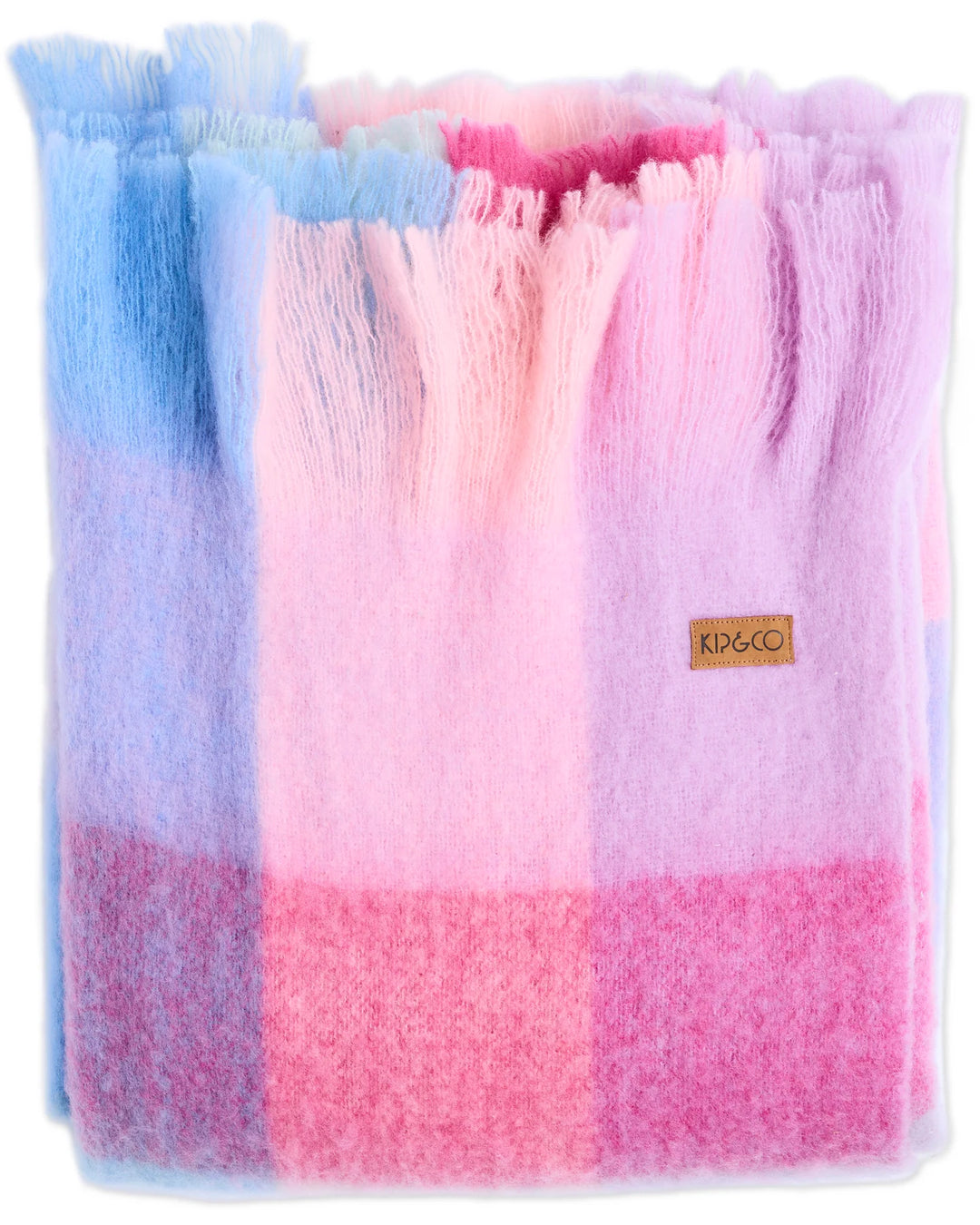 Kip & Co Candy Clouds Tartan Cosy Blanket