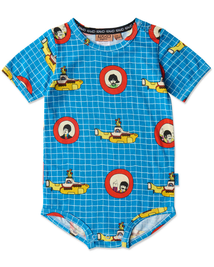 Kip & Co x The Beatles Yellow Submarine Organic Short Sleeve Romper