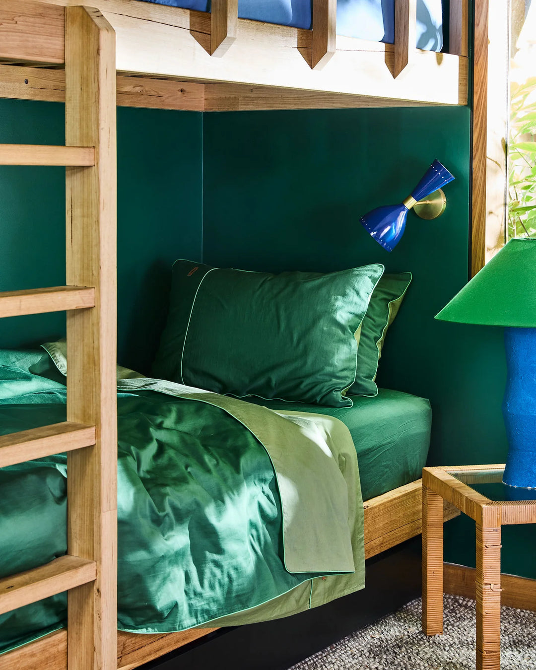 Kip & Co Glow In Green Bamboo Cotton Pillowcases