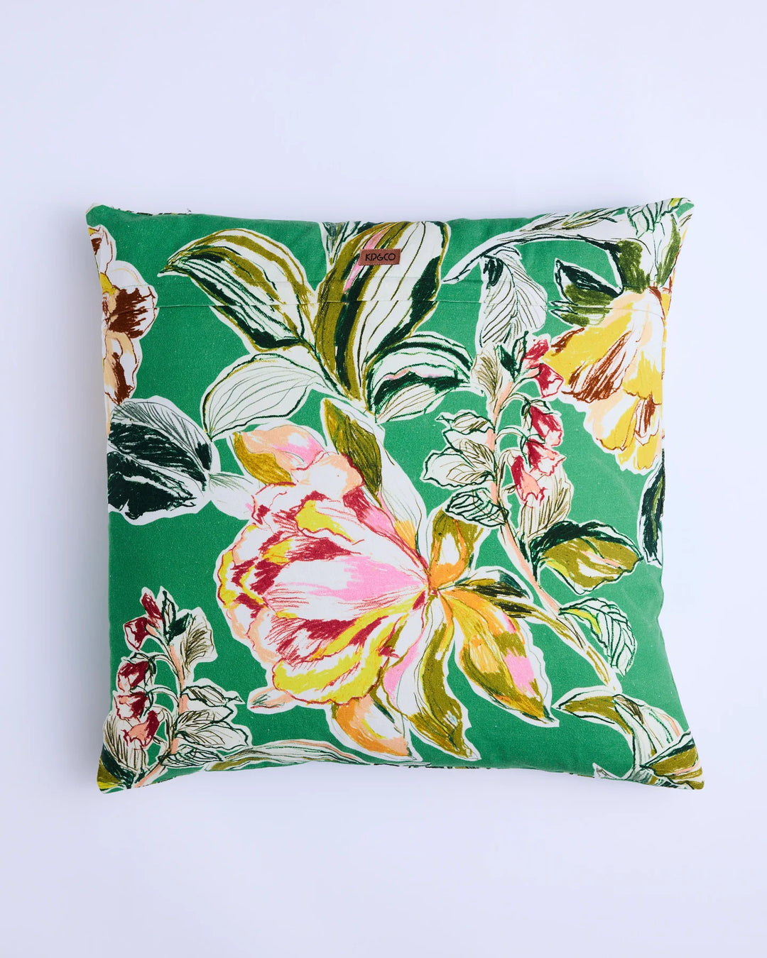 Kip & Co Somerset Green Embroidered Cushion