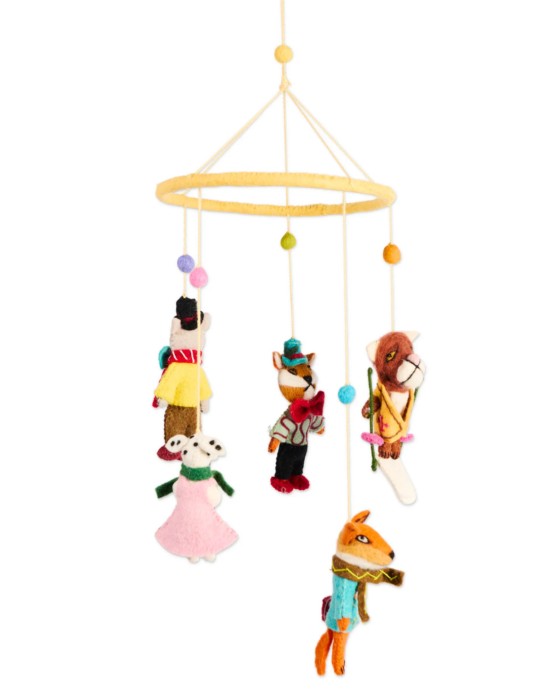 Kip & Co Snow Fun Felted Wool Mobile