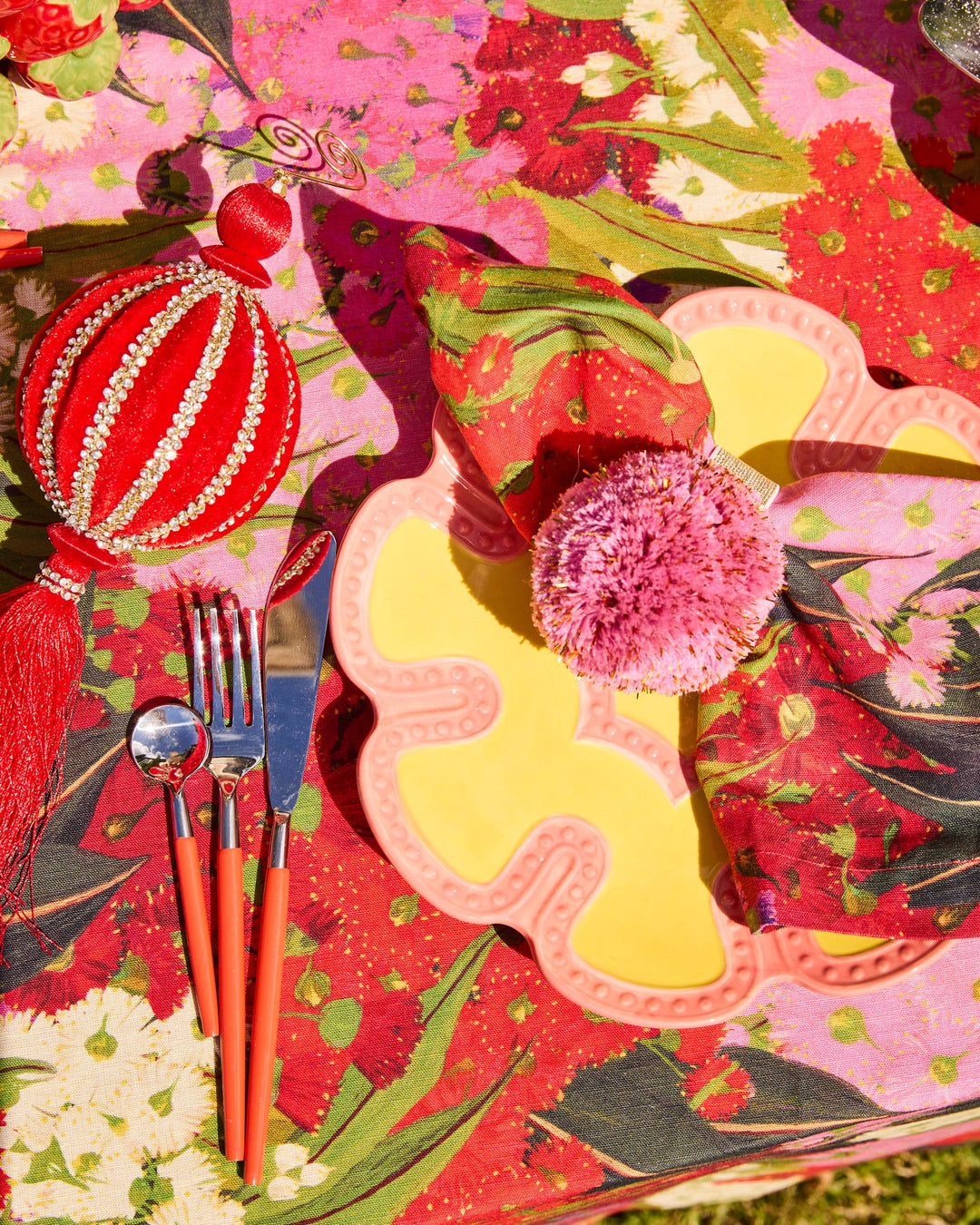 Kip & Co Merry Pom Pom Napkin Rings