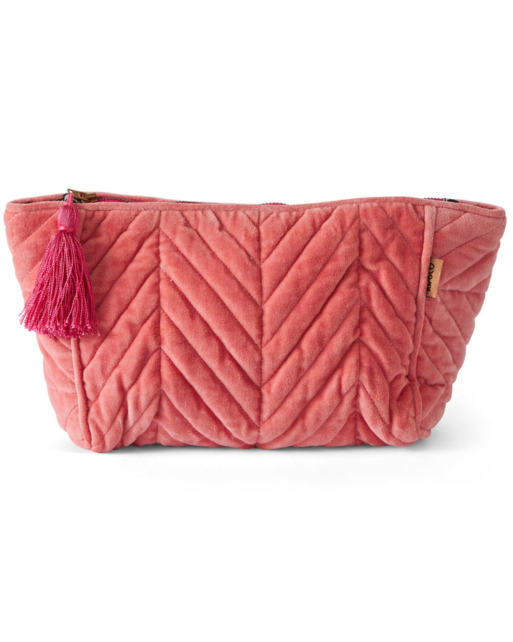 Kip & Co Strawberry Velvet Toiletry Bag