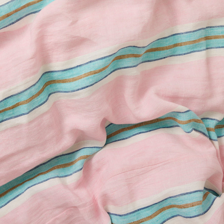 Kip & Co Tickled Pink Stripe Linen Quilt Cover