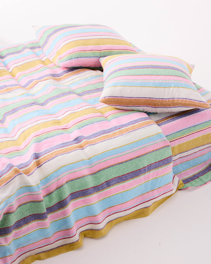 Kip & Co Tangier Days Linen Fitted Sheet