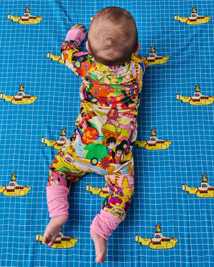 Kip & Co x The Beatles Big Band Organic Long Sleeve Zip Romper