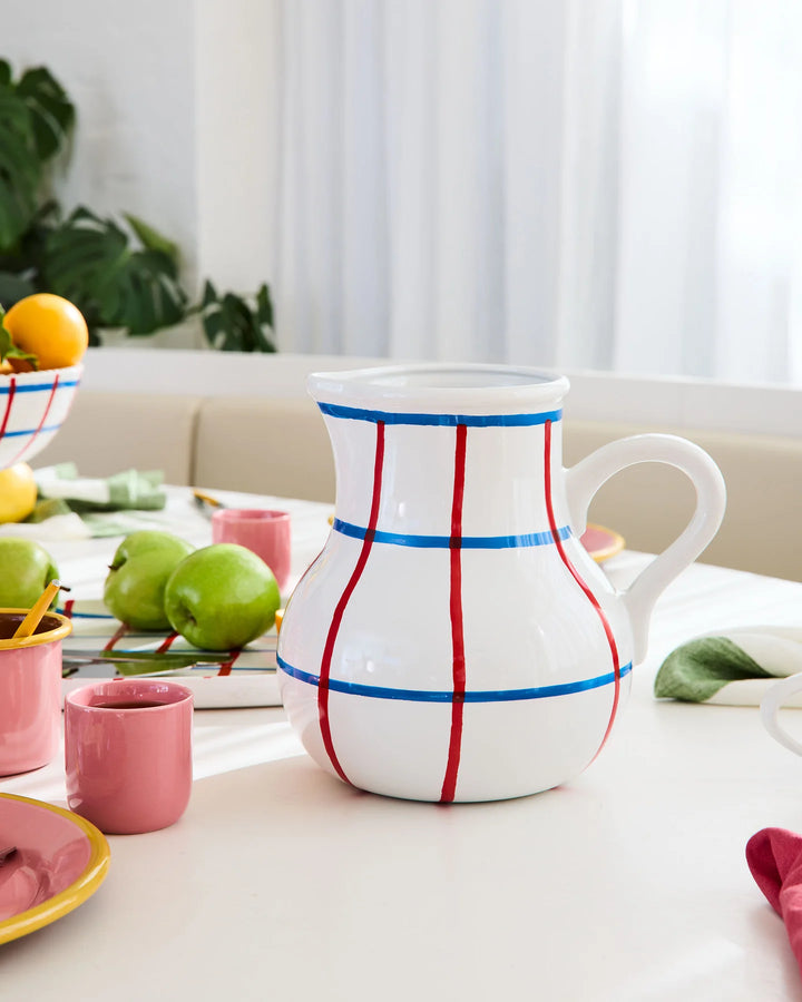 Kip & Co Bon Appetit Tartan Water Jug