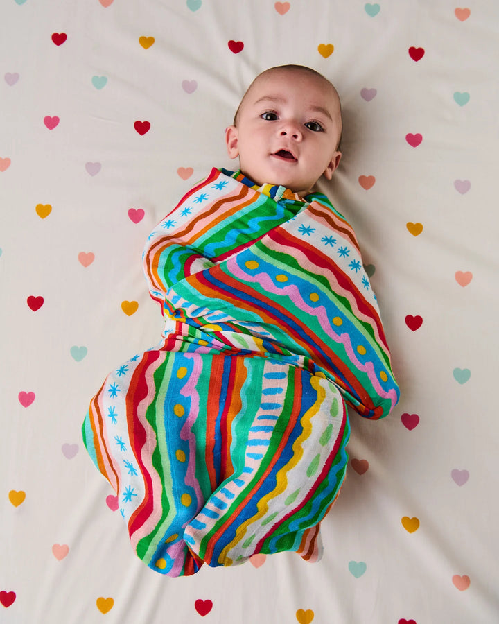 Kip & Co Beach Patterns Bamboo Swaddle