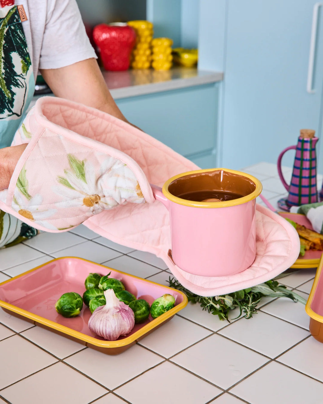 Kip & Co Sweet Daisy Double Oven Mitt