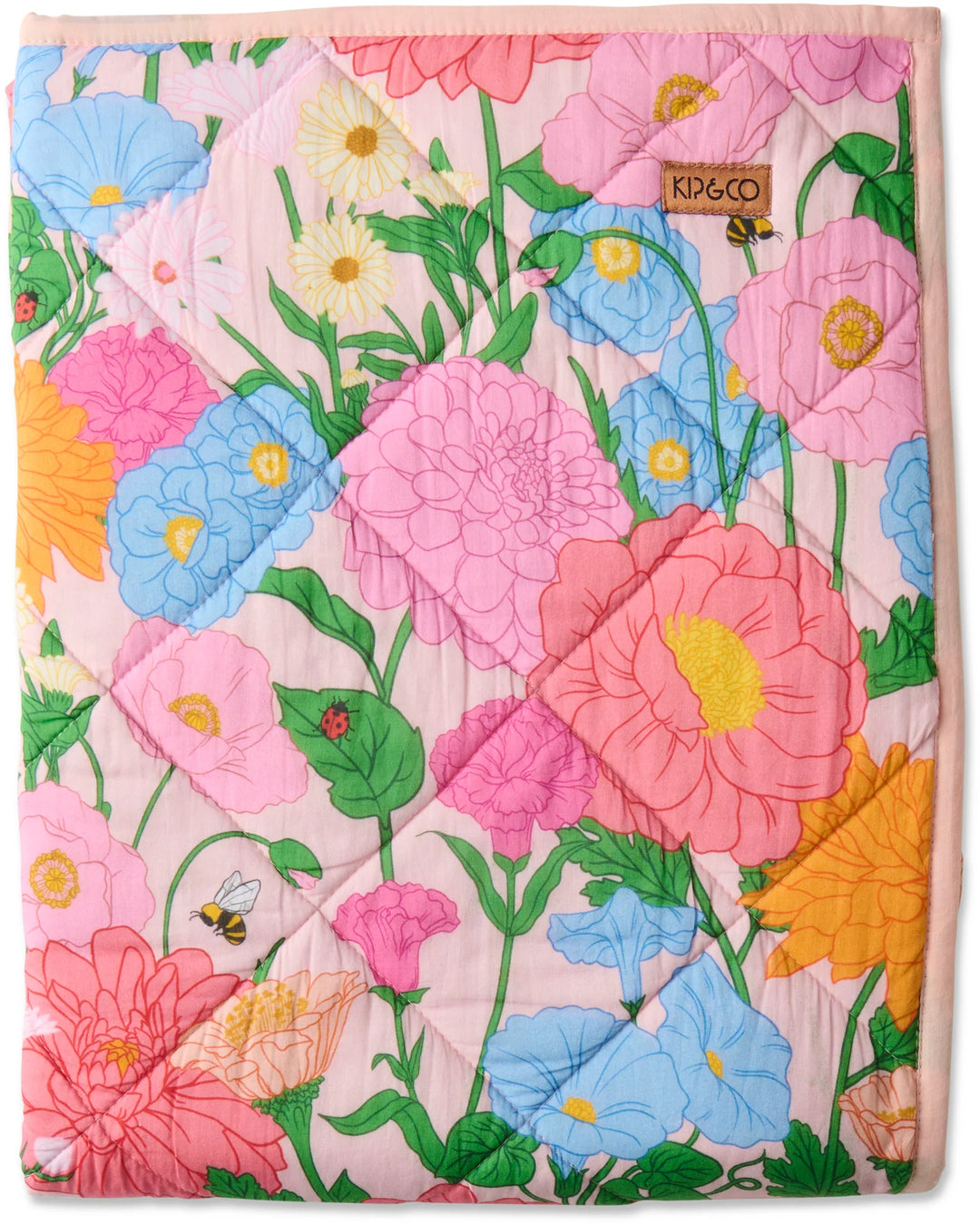 Kip & Co Follow The Sun Organic Cotton Quilted Cot Bedspread