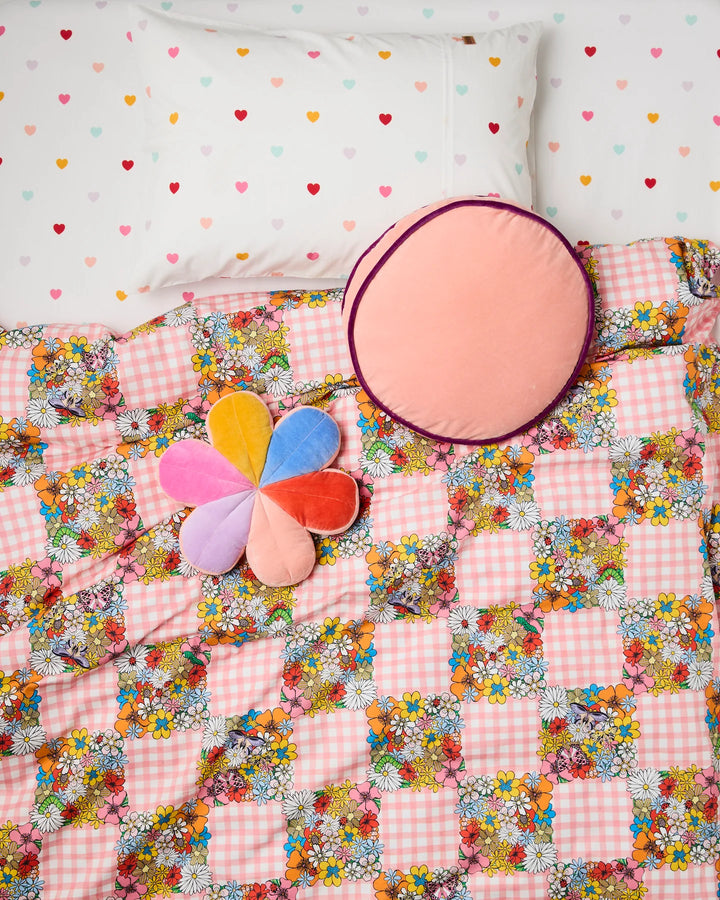 Kip & Co Sunny Field Velvet Petal Cushion